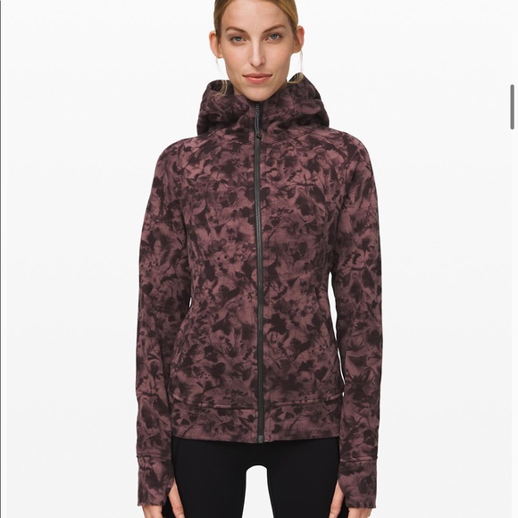 lululemon athletica | Jackets u0026 Coats | Iso Mini Dusk Floral Antique Bark  Black Scuba | Poshmark